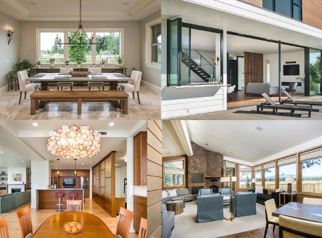 collage of beautiful and luxurious home interiors