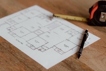 blueprint for a home remodel